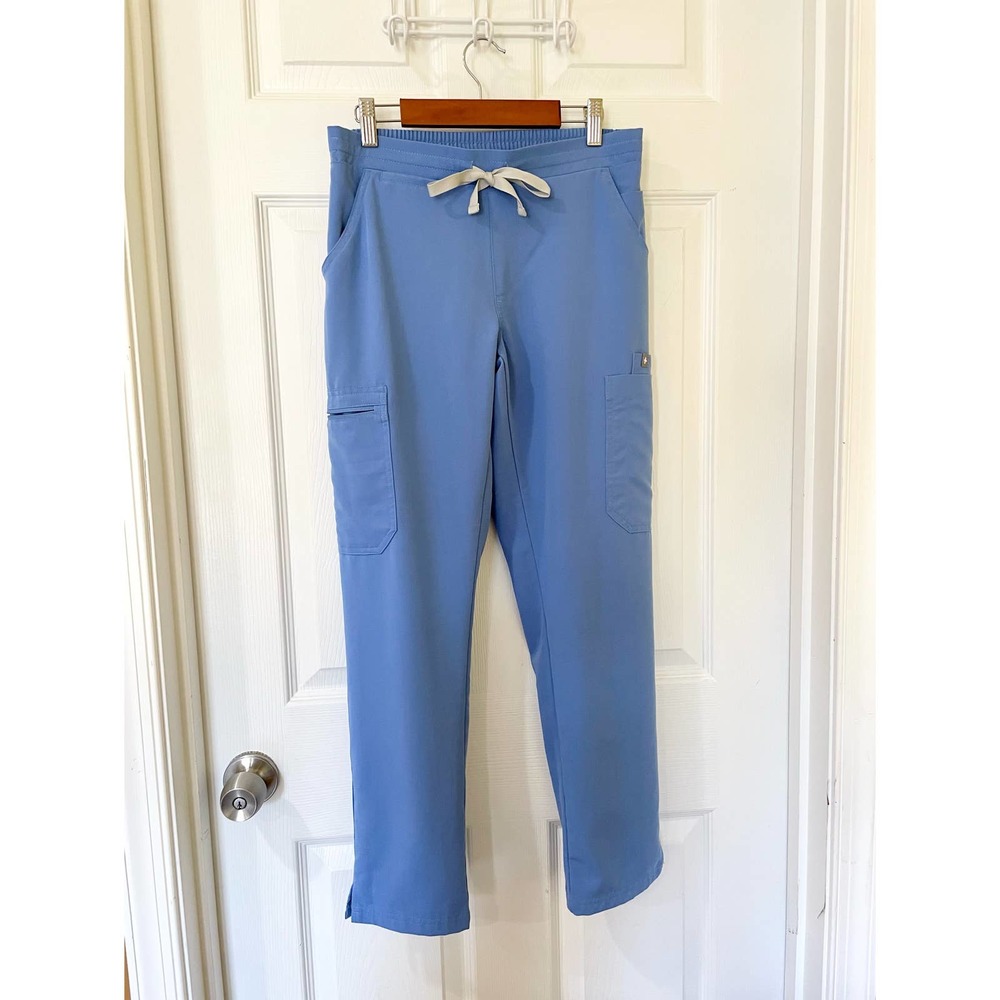 Figs Yola Skinny Scrub Pants Drawstring Straight Leg